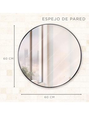 Espejo redondo Gravita