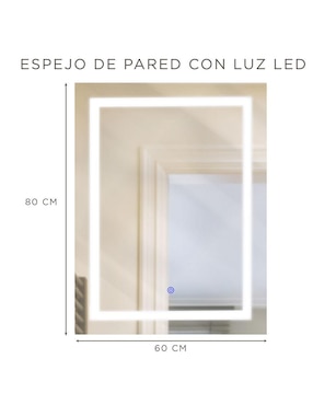 Espejo rectangular Gravita