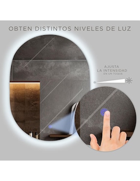 Espejo ovalado Gravita