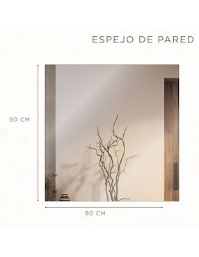 Espejo cuadrado Gravita