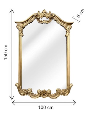 Espejo rectangular Lune Art Gallery Luxury Furniture