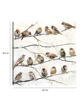 Cuadro decorativo Aves de la misma pluma técnica mixta Cuadros Jr Naturaleza
