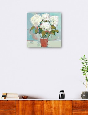 Cuadro decorativo técnica mixta Cuadros Jr Macetas