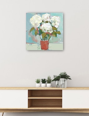 Cuadro decorativo técnica mixta Cuadros Jr Macetas