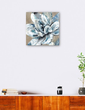 Cuadro decorativo Primavera de plata II técnica mixta Cuadros Jr Floral