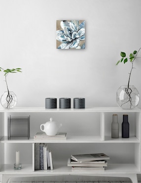 Cuadro decorativo Primavera de plata II técnica mixta Cuadros Jr Floral