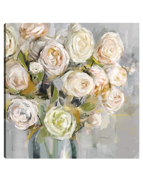 Cuadro decorativo Skylar técnica mixta Cuadros Jr Arreglo Floral