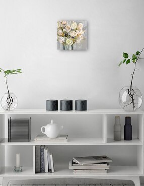 Cuadro decorativo Skylar técnica mixta Cuadros Jr Arreglo Floral