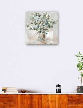 Cuadro decorativo Hojas Esenciales II técnica mixta Cuadros Jr Florero