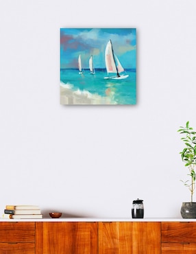 Cuadro decorativo Navengacion Tranquila técnica mixta Cuadros Jr Verano