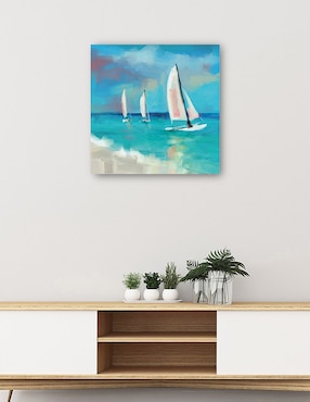 Cuadro decorativo Navengacion Tranquila técnica mixta Cuadros Jr Verano