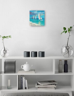 Cuadro decorativo Navengacion Tranquila técnica mixta Cuadros Jr Verano