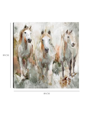 Cuadro decorativo Trifecta técnica mixta Cuadros Jr Animales Domésticos