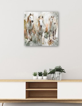 Cuadro decorativo Trifecta técnica mixta Cuadros Jr Animales Domésticos