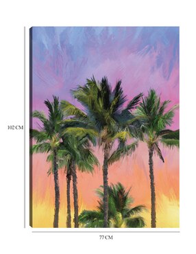 Cuadro decorativo Sorbete Atardecer técnica mixta Cuadros Jr Verano