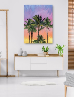 Cuadro decorativo Sorbete Atardecer técnica mixta Cuadros Jr Verano