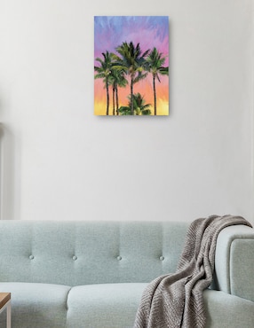 Cuadro decorativo Sorbete Atardecer técnica mixta Cuadros Jr Verano