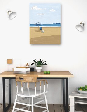 Cuadro decorativo Serie De Verano II técnica mixta Cuadros Jr Playas
