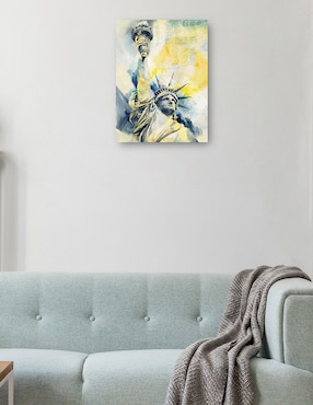 Cuadro decorativo Señorita Libertad técnica mixta Cuadros Jr Moderno