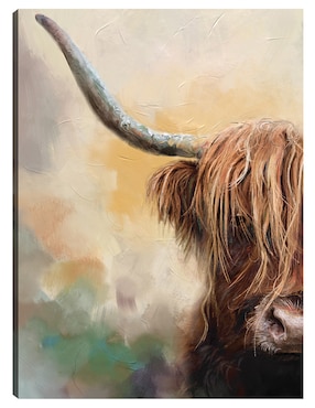 Cuadro decorativo Tierras Altas técnica mixta Cuadros Jr Animales Domésticos