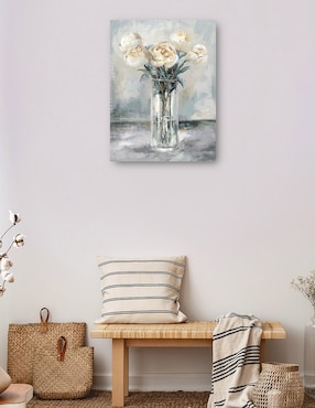 Cuadro decorativo Peonías Preciosas II técnica mixta Cuadros Jr Floral