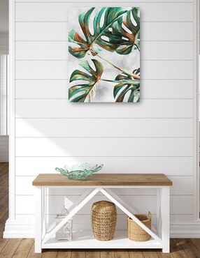 Cuadro decorativo Monstruosa técnica mixta Cuadros Jr Plantas