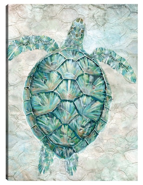 Cuadro decorativo Mosaico De Tortugas Marinas técnica mixta Cuadros Jr Reptiles