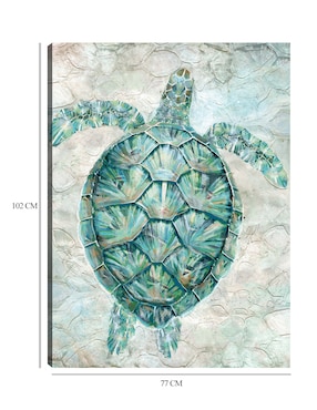 Cuadro decorativo Mosaico De Tortugas Marinas técnica mixta Cuadros Jr Reptiles