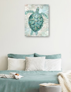 Cuadro decorativo Mosaico De Tortugas Marinas técnica mixta Cuadros Jr Reptiles