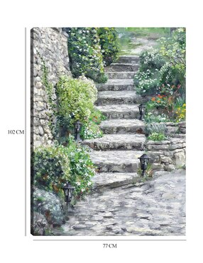 Cuadro decorativo Pasos De Jardín técnica mixta Cuadros Jr Caminos