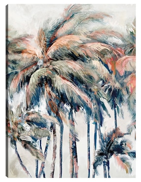 Cuadro decorativo Palmeras De La Isla técnica mixta Cuadros Jr Verano