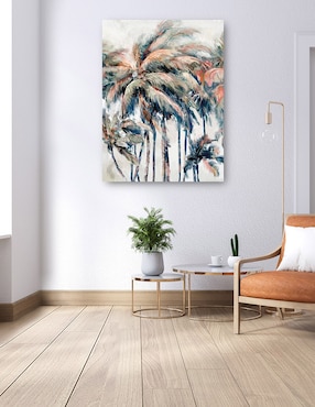 Cuadro decorativo Palmeras De La Isla técnica mixta Cuadros Jr Verano