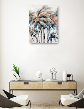 Cuadro decorativo Palmeras De La Isla técnica mixta Cuadros Jr Verano