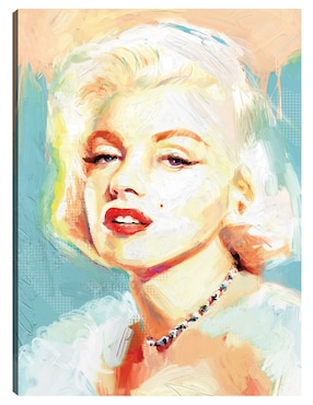 Cuadro decorativo Norma Jeane técnica mixta Cuadros Jr Famosos