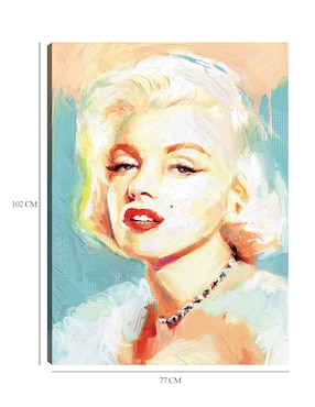 Cuadro decorativo Norma Jeane técnica mixta Cuadros Jr Famosos
