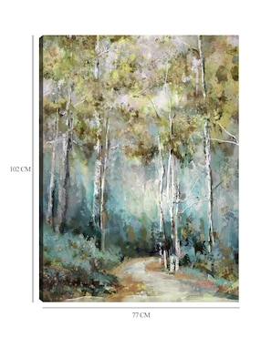 Cuadro decorativo Primavera Sinuosa técnica mixta Cuadros Jr Bosques
