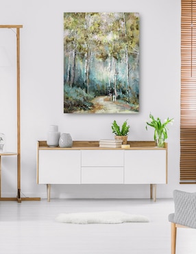 Cuadro decorativo Primavera Sinuosa técnica mixta Cuadros Jr Bosques