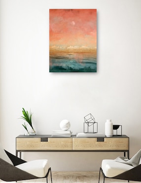 Cuadro decorativo Resplandor Lunar técnica mixta Cuadros Jr Playas