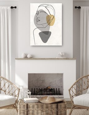 Cuadro decorativo técnica mixta Cuadros Jr Gente