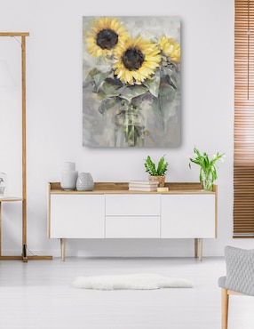 Cuadro decorativo técnica mixta Cuadros Jr Girasoles