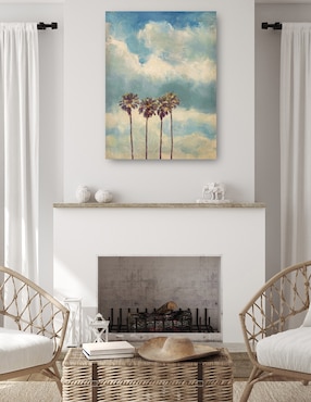 Cuadro decorativo Palmas De La Vendimia técnica mixta Cuadros Jr Verano