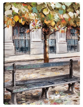 Cuadro decorativo Pausa Parisina técnica mixta Cuadros Jr Lugares