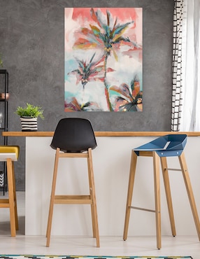 Cuadro decorativo Palma De Coral técnica mixta Cuadros Jr Costero