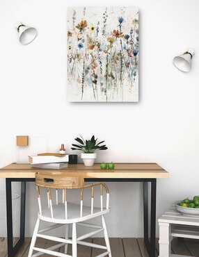 Cuadro decorativo Flores Silvestres En Acuarela I técnica mixta Cuadros Jr Primavera
