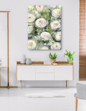 Cuadro decorativo Ranúnculo I técnica mixta Cuadros Jr Floración