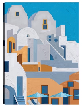 Cuadro decorativo Santorini I técnica mixta Cuadros Jr Arquitectura