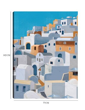 Cuadro decorativo Santorini II técnica mixta Cuadros Jr Arquitectura