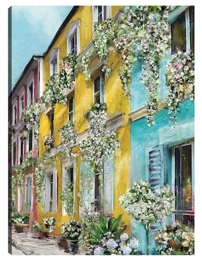 Cuadro decorativo Rue Des Fleurs técnica mixta Cuadros Jr Arquitectura