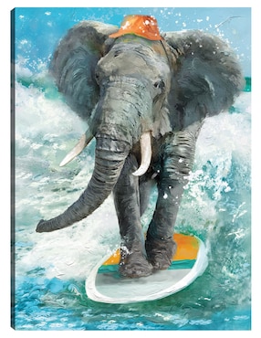 Cuadro decorativo Safari De Surf técnica mixta Cuadros Jr Diversión