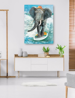 Cuadro decorativo Safari De Surf técnica mixta Cuadros Jr Diversión